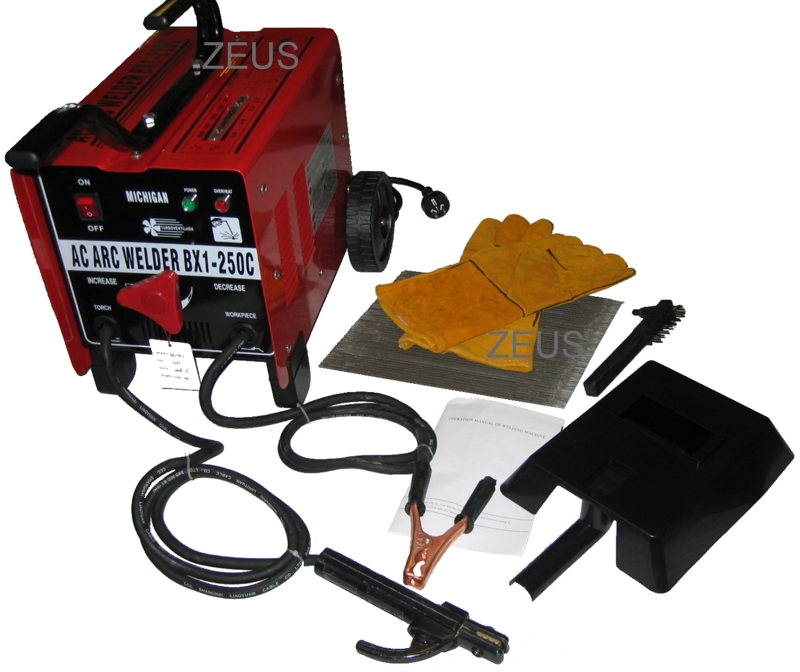 250 AMP AC ARC Welding Machine with Bonus Gloves & Electrodes, We